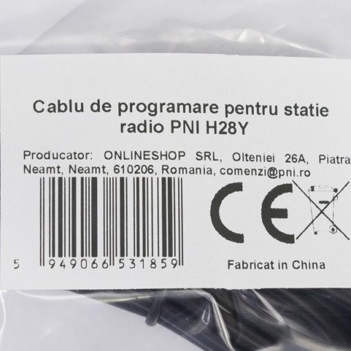Cablu de programare pentru statie radio PNI H28Y, USB-C, negru - Img 2