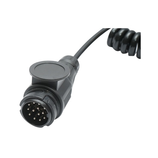 Cablu spiralat remorca 2.2m cu 2 fise tata 13 pini, 8 fire Breckner Germany - Img 3