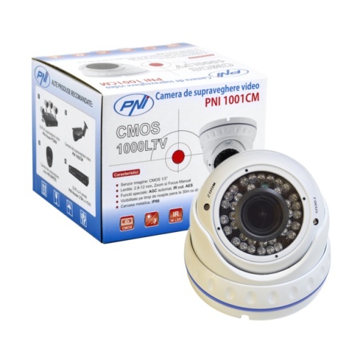 Camera supraveghere video PNI 1001CM lentila varifocala, 1000 TVL 960H pt. interior si exterior IR 30 m - Img 4