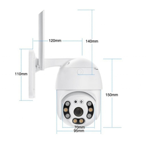 Camera supraveghere video PNI IP622W WiFi PTZ 1080p 2MP - Img 5