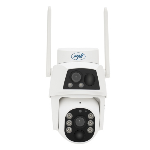 Camera supraveghere video PNI IP794 cu Wi-Fi, PTZ, dual lens 2MP + 2MP, panou solar 5.5W, acumulator bloc 8000mAh - Img 6