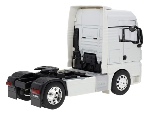 Camion Jucarie Metalica MAN TGX Alb Cap Tractor 1:32 - Img 3