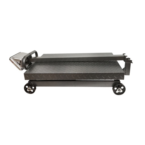 Cantar electronic de podea tip platforma 1500 kg cu roti si brat pliabil Breckner Germany - Img 5