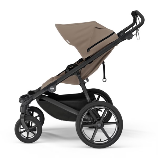 Carucior Thule Urban Glide 4 all-terrain cu catarama hamului magnetica, Maro - Img 2