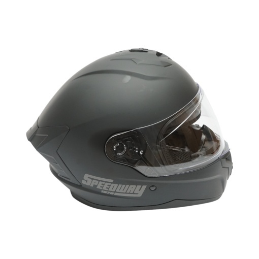 Casca moto integrala neagra cu viziera transparenta, marimea L Grit - Img 5