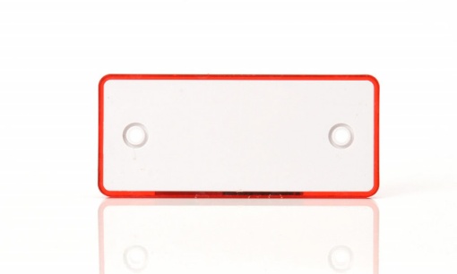 Catadioptru reflectorizant dreptunghiular rosu 96x42 mm - Img 2