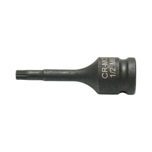 Cheie tubulara de impact bit spline M8, 78mm, patrat 1/2 inch Cr-Mo Breckner Germany - Img 3
