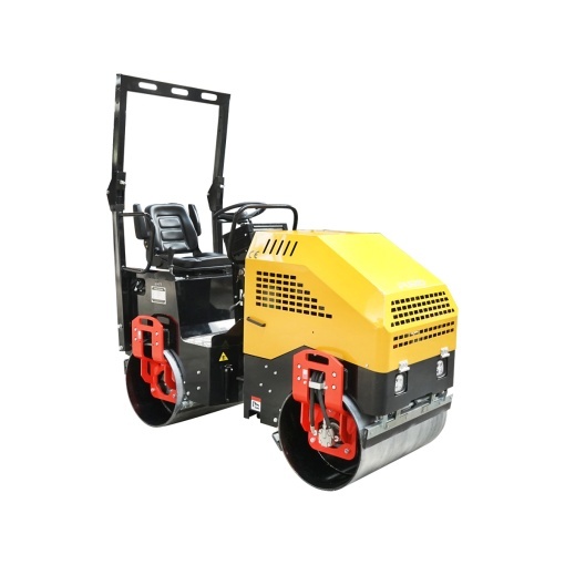 Cilindru compactor 1500kg cu tamburi 900mm si motor diesel Kubota D1105, 25CP, pornire electrica - Img 2