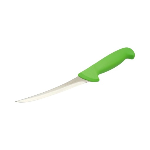 Cutit dezosat curbat profesional 15cm, lama otel 5Cr15MoV, maner Nylon verde Breckner Germany - Img 2