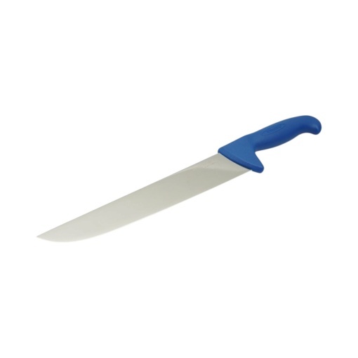 Cutit macelarie profesional 26cm, lama otel 5Cr15MoV, maner Nylon albastru Breckner Germany - Img 2