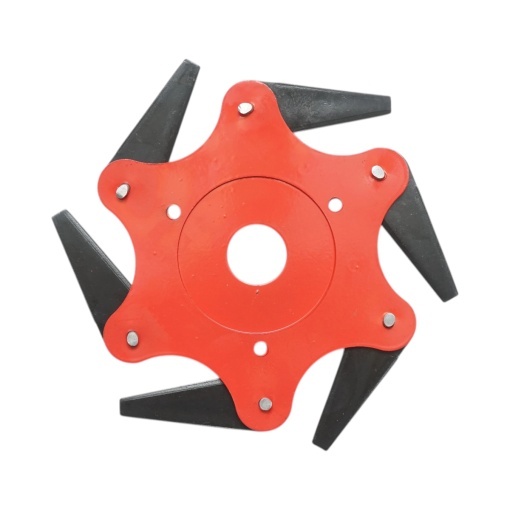 Disc motocoasa cu 6 cutite pliabile 255x25.4mm otel Breckner Germany - Img 3