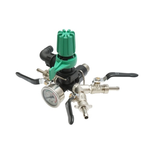 Distribuitor cu 3 cai pentru erbicidator, manometru cu glicerina 1000 PSI - Img 2