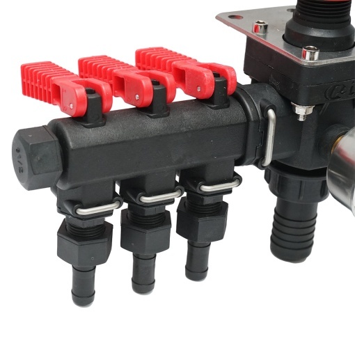 Distribuitor cu 3 cai si manometru cu glicerina pentru erbicidator (compatibil model polonez) - Img 4