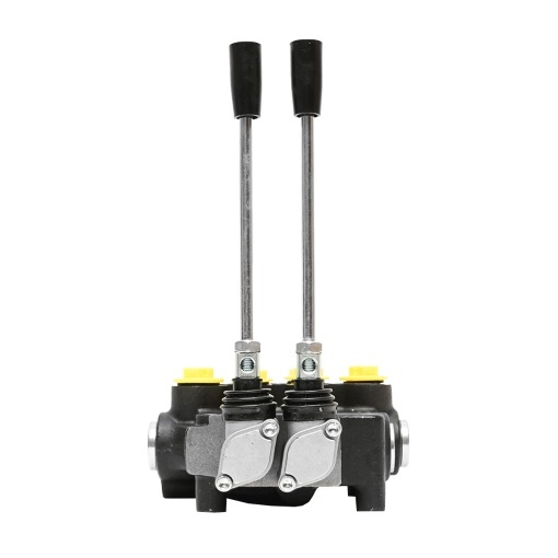 Distribuitor hidraulic cu 2 manete debit 80L/min cu levier si reductie incluse -15 /+80 Breckner Germany - Img 4