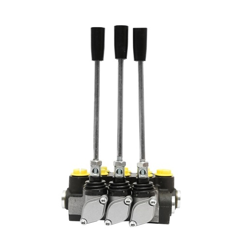 Distribuitor hidraulic cu 3 manete debit 40L/min cu levier si reductie incluse -15 /+80 Breckner Germany - Img 5