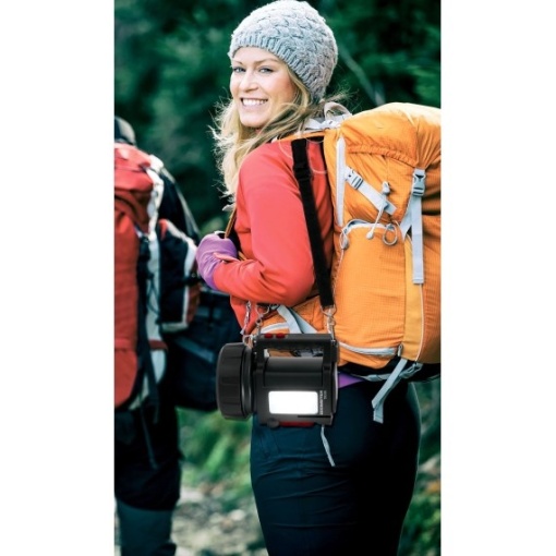 DOOMSTER TREKK: Proiector LED reincarcabil 10W cu doua laterale tip lanterna. Power bank USB - Img 6