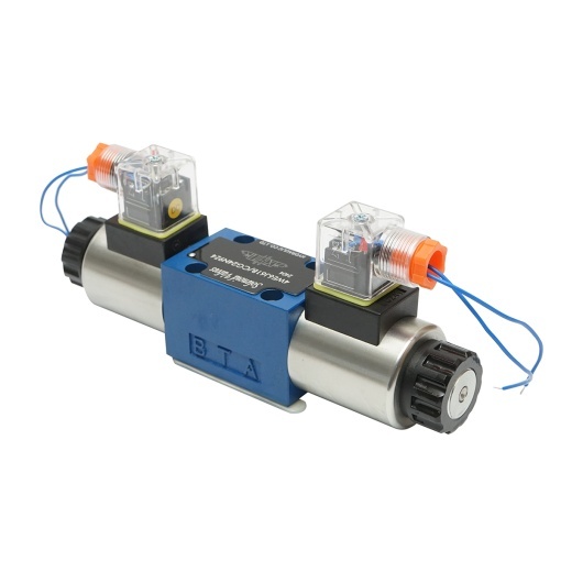 Electrovalva directionala 24VDC 25W pentru 6 cai control debit instalatii hidraulice HDQX126J 4WE6J61B CG12N9Z4 - Img 3