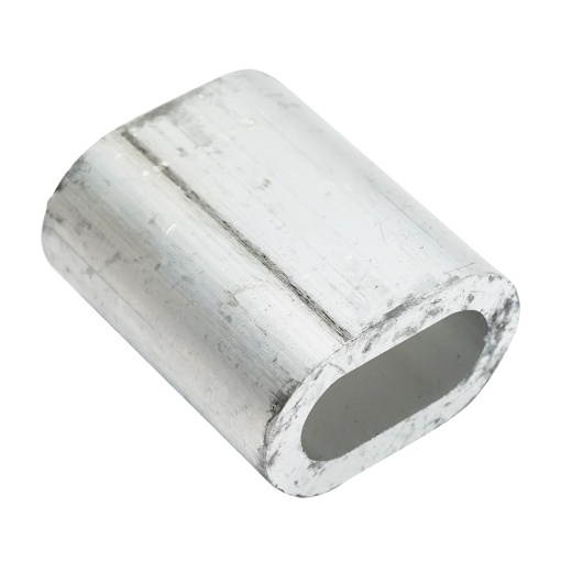Ferula/bucsa de presare din aluminiu pentru cablu troliu 14 mm - Img 2