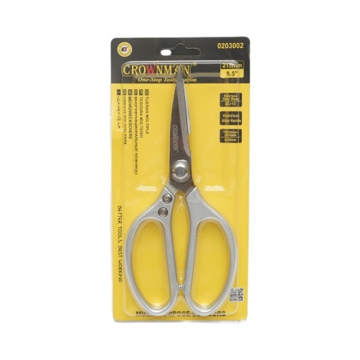Foarfeca universala 215mm otel inoxidabil, maner ergonomic din aluminiu Crownman - Img 3
