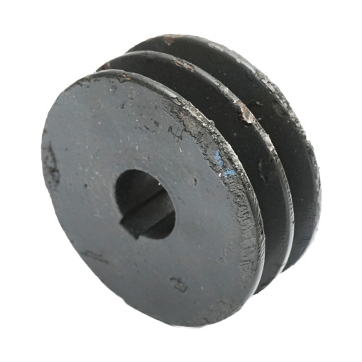 Fulie 2 caneluri 87x34mm pentru ax cu pana 24mm - Img 3