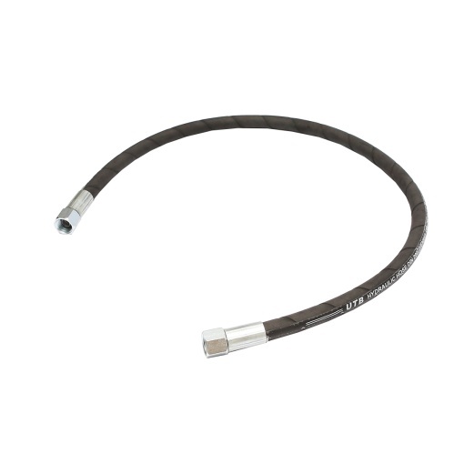 Furtun presiune 2SN DN10 sertizat cu capete fixate hidraulic L = 1000 mm (Reductie M20X20) - Img 3