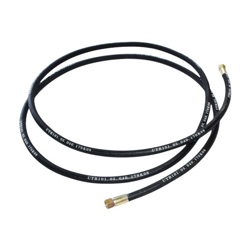 Furtun presiune 2SN DN10 sertizat cu capete fixate hidraulic L = 4000 mm (Reductie M20X20) - Img 3