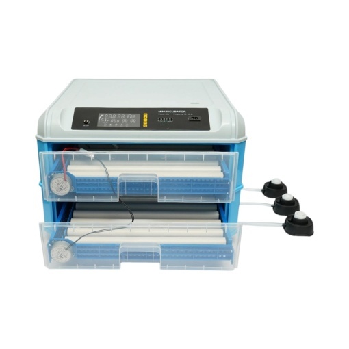 Incubator automat 128 oua 80W, 12V-220V, rotire automata, ovoscop LED, control temperatura, umiditate, afisaj digital, alarma - Img 7