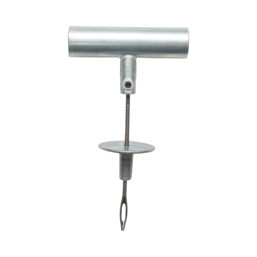 Instrument vulcanizare tip ac cu maner metalic T pentru inserare snur anvelope - Img 2