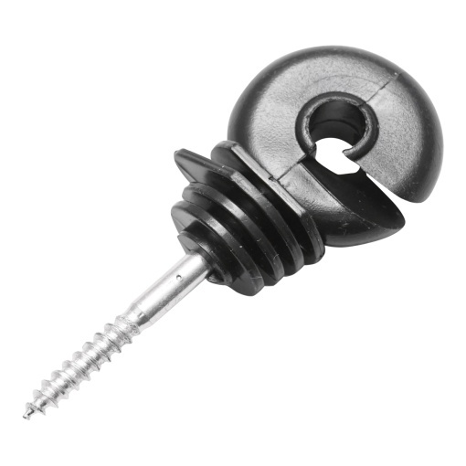 Izolator compact negru fi 5.4mm 87x37mm gard electric Mezofarm - Img 2