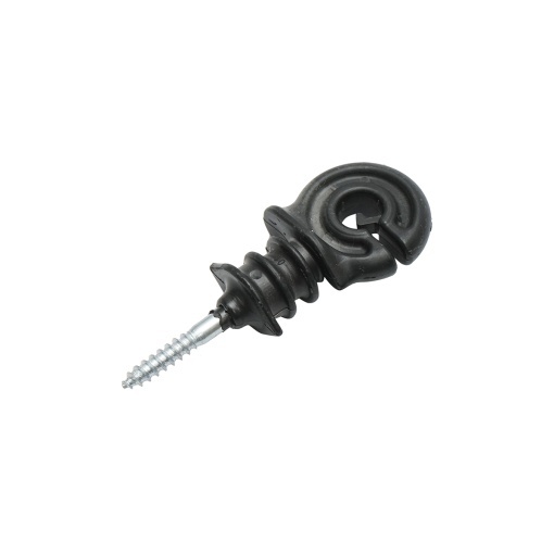 Izolator inelar PP ECO negru mat pentru fir gard electric Breckner Germany - Img 2