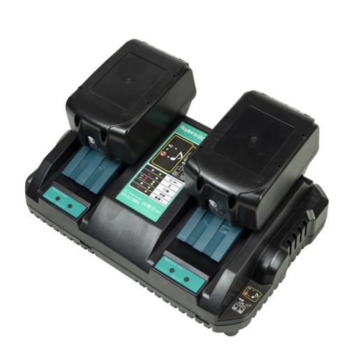 Kit incarcator dublu cu acumulatori PNI DCH218, cu doua porturi USB, include 2 acumulatori 18V 5Ah - Img 6