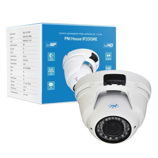 Kit supraveghere video PNI House - NVR 16CH 1080P si 2 camere PNI IP2DOME 1080P varifocale - Img 8