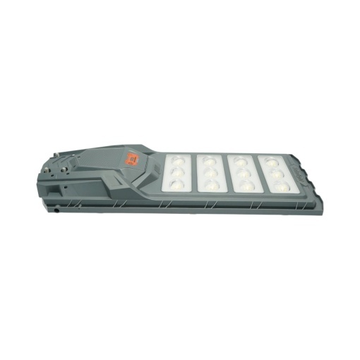 Lampa solara LED iluminat stradal 500W cu panou solar 25W, baterie LiFePO4 20000mAh, senzor miscare, telecomanda, prindere stalp IP65 Breckner Germany - Img 9
