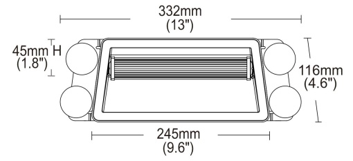 Lampa stroboscopica cu ventuza, pentru parbriz, 24 LED, galbena - Img 5