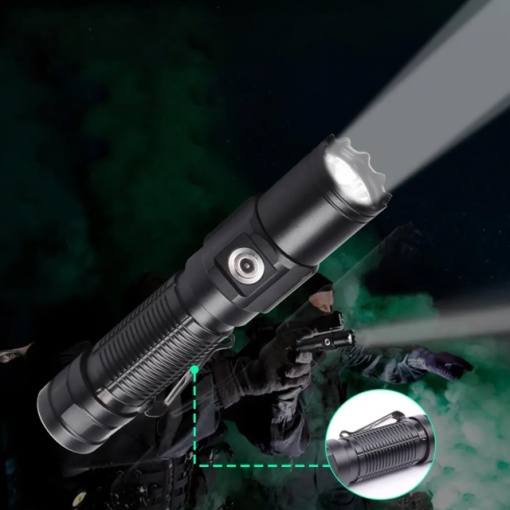 Lanterna PNI Adventure FNTW21 cu LED, 1200lm, aluminiu, acumulator 3000 mAh, incarcare magnetica, IP67 - Img 4