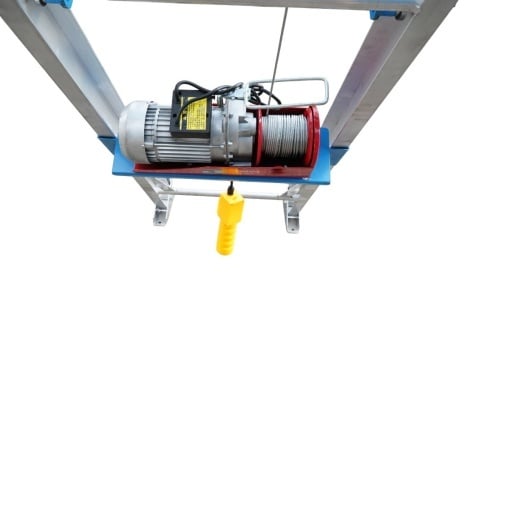 Lift electric 19m pentru ridicare panouri solare fotovoltaice, carucior mobil, telecomanda, sarcina maxima 200kg - Img 12