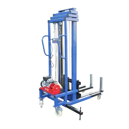 Lift electric materiale constructii 300kg, inaltime maxima 5m cu telecomanda - Img 7