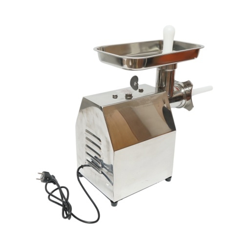 Masina de tocat carne electrica inox 1600W, 220V, capacitate 150 kg/h, adaptor carnati, 1 sita si 1 cutit incluse 380x210x415mm - Img 5