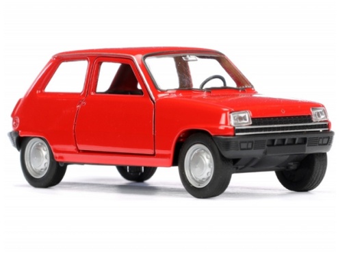 Masina jucarie metalica Renault 5 rosu 1:34 - Img 4
