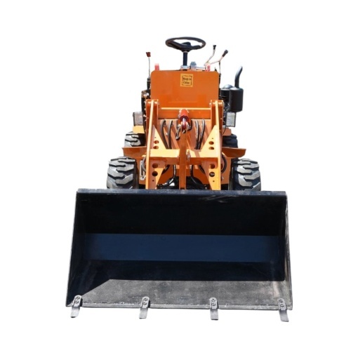Mini incarcator frontal articulat 4x4, motor diesel 18CP, capacitate ridicare 400kg, latime cupa 1000mm Breckner Germany - Img 3