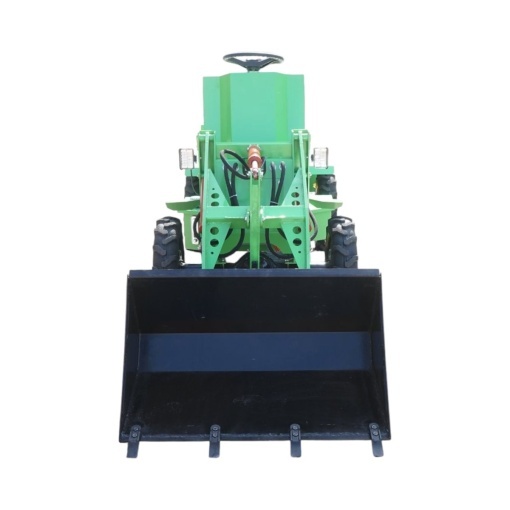 Mini incarcator frontal electric articulat 4x4, 2 motoare brushless 2200W, baterie 60V/70Ah, capacitate ridicare 400kg, latime cupa 1000mm THOR - Img 3