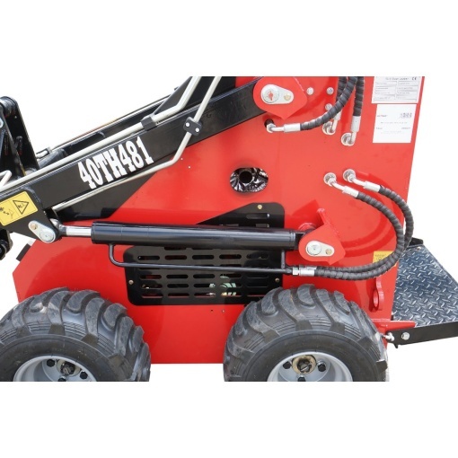 Mini incarcator frontal pe roti, motor benzina 23CP, 739cc, capacitate ridicare 350kg, volum cupa 0.15m3 THOR - Img 9