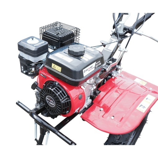 Motocultor 7.5CP cu freza 100cm, plug, rarita, motor benzina 4 timpi 212cc OHV, viteze 2+1, transmisie pinioane, roti 4.00-8 Breckner Germany - Img 7