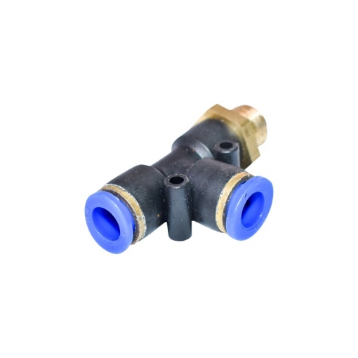 Mufa rapida T plastic amp surub metalic fi 8x8 cu M12 - Img 2