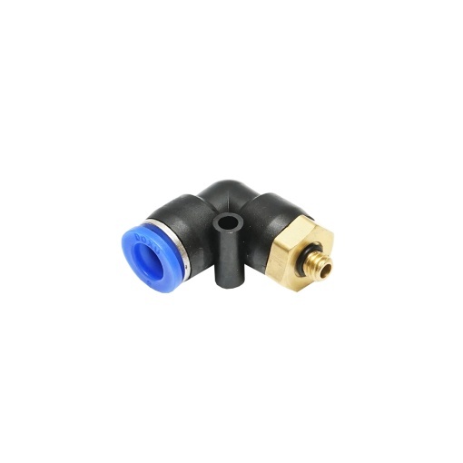 Mufa reductie rapida cotita din plastic pentru furtun fi 8mm si filet metalic M6 - Img 3