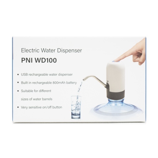 Pachet 2 bucati pompa electrica pentru bidon de apa PNI WD100 incarcare prin USB-C, acumulator 800 mAh, putere 4W - Img 9