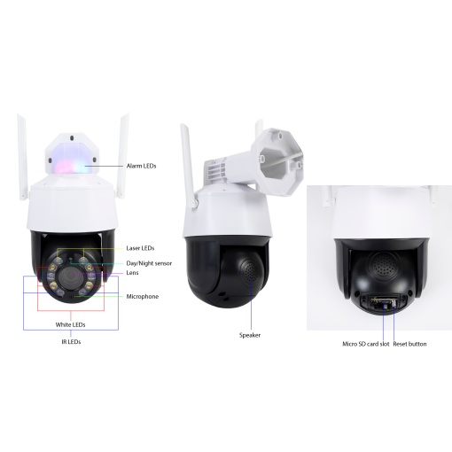 Pachet camera supraveghere video wireless PNI House IP575 si panou solar fotovoltaic PNI PSF6020A - Img 7