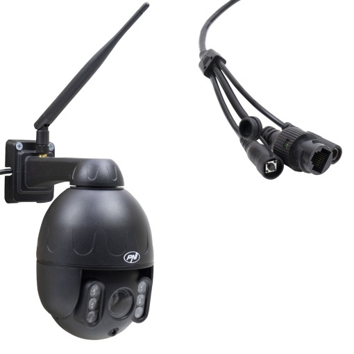 Pachet camera supraveghere video wireless PNI IP655B si panou solar fotovoltaic PNI PSF6020A - Img 3