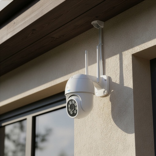 Pachet Camera supraveghere video wireless PNI IP840 PTZ, 8MP 4K cu panou solar fotovoltaic, putere 60W cu acumulator 20A, iesire 12V - Img 10