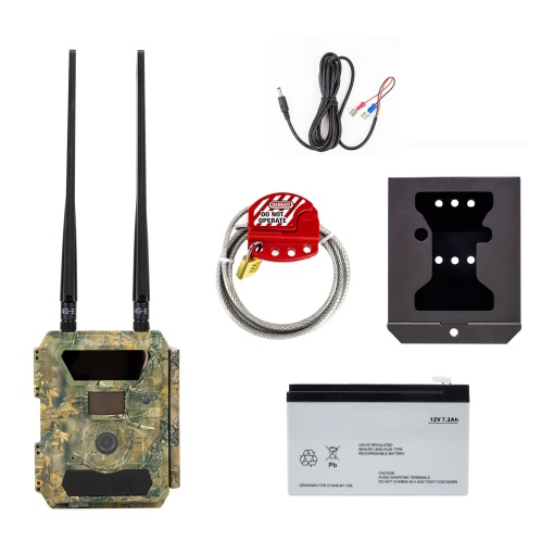 Pachet camera vanatoare PNI Hunting 400C carcasa, sufa securitate, acumulator 7.2Ah si cablu alimentare - Img 18